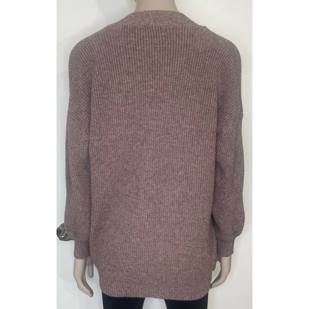 Debut Open Front Ribbed Knit Cardigan - Picture 4 of 13
